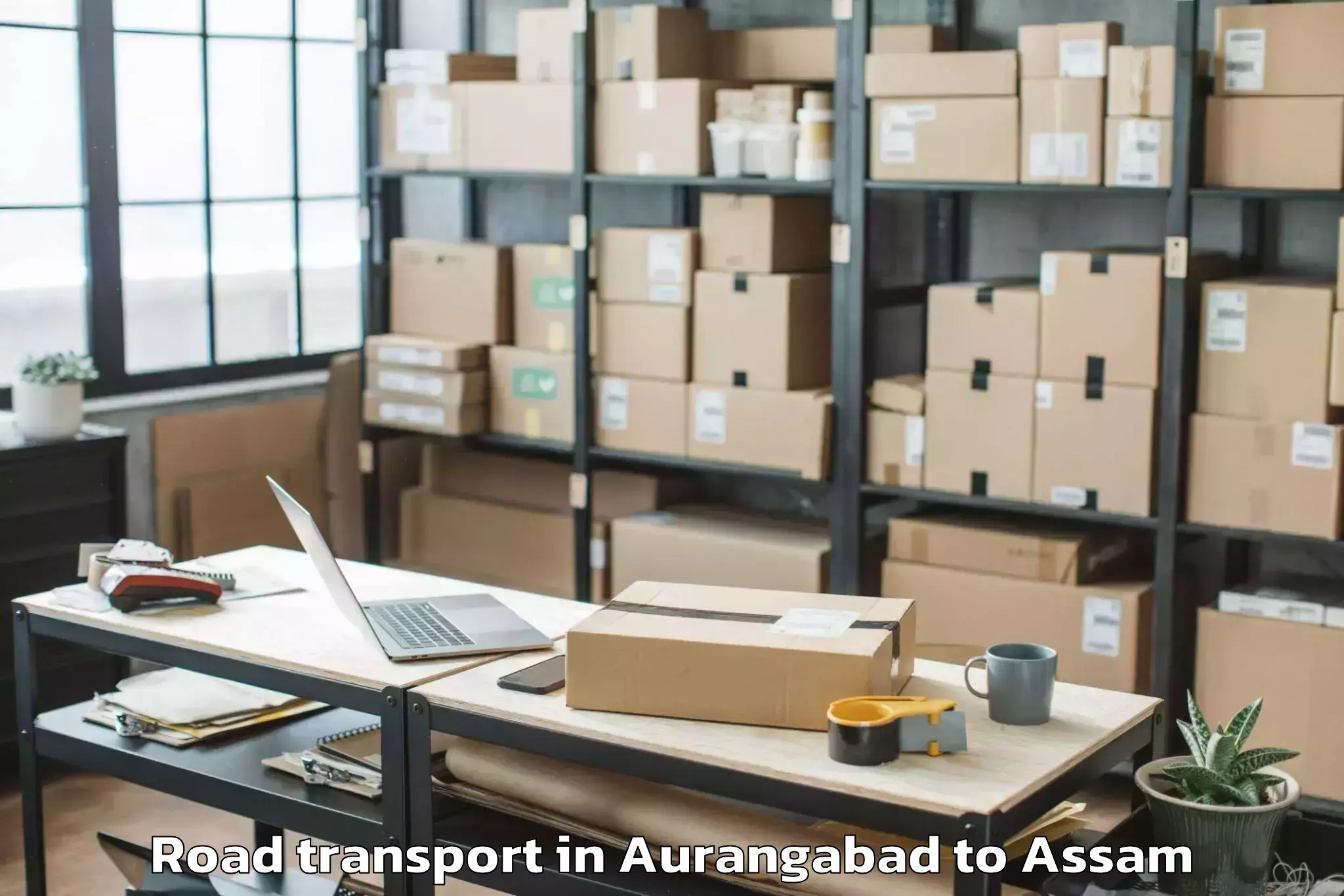 Book Aurangabad to Biswanath Charali Road Transport Online